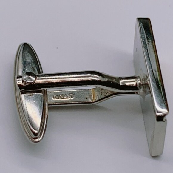 Bally Silver and Gold Tone Cufflinks Set - Picture 7 of 11
